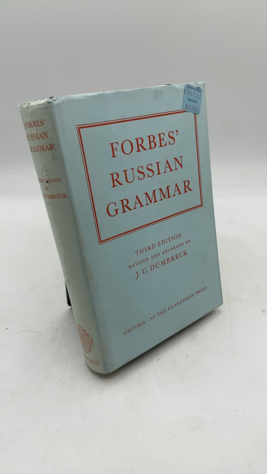 Forbes' Russian Grammar by Nevill Forbes - front cover