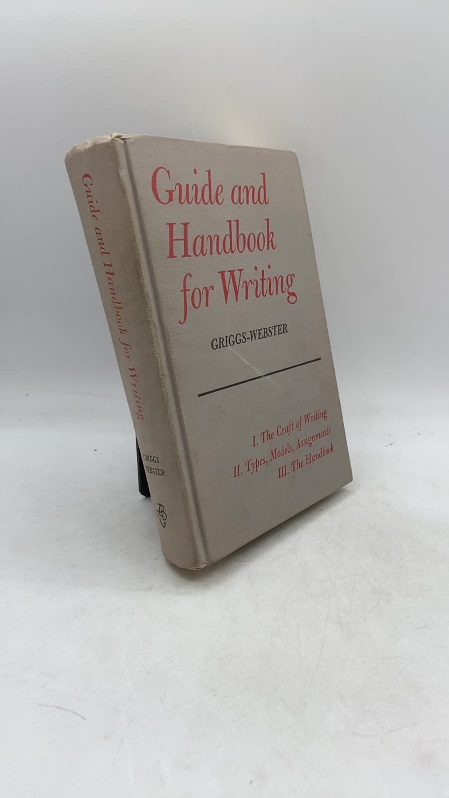 Guide and Handbook for Writing by Irwin Griggs, David H. Webster - front cover