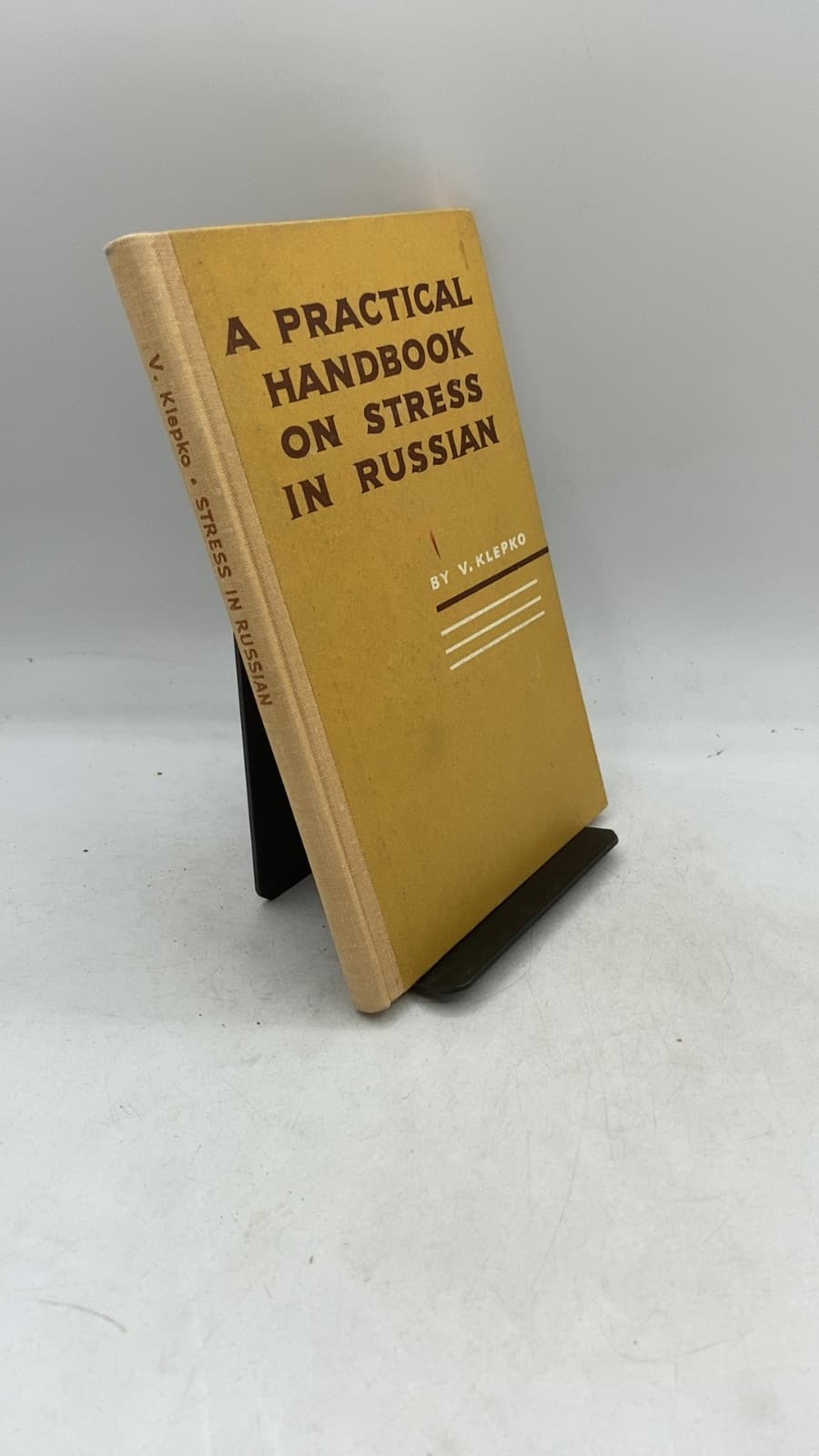 A Practical Handbook on Stress in Russian by V. Klepko - front cover