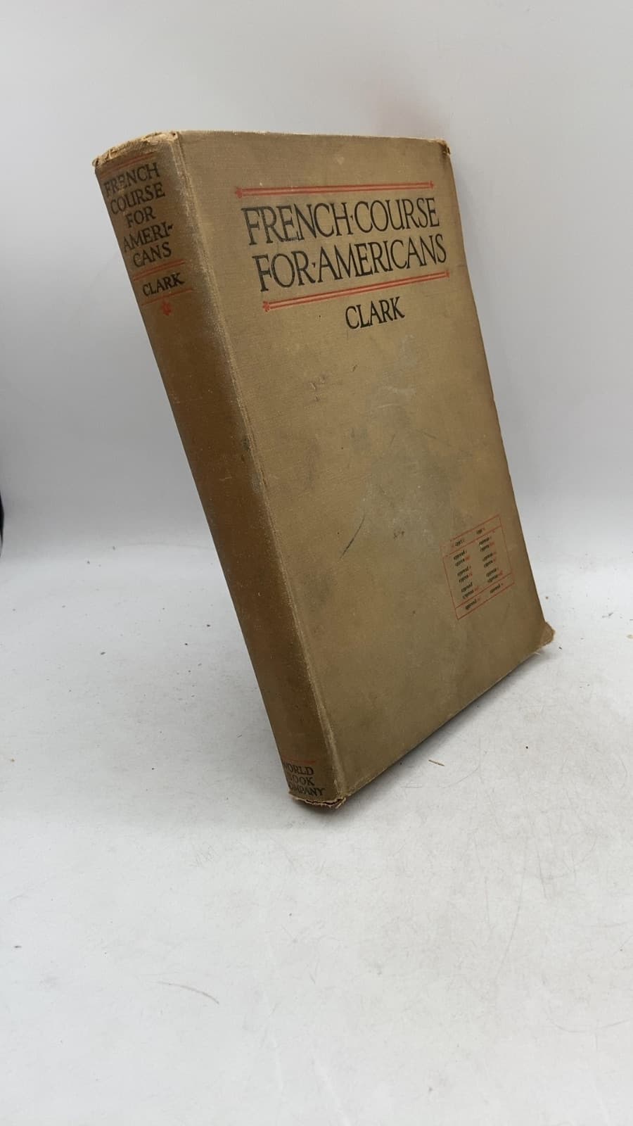 French Course for Americans by Thatcher Clark, Ph.D. (Harvard) - front cover