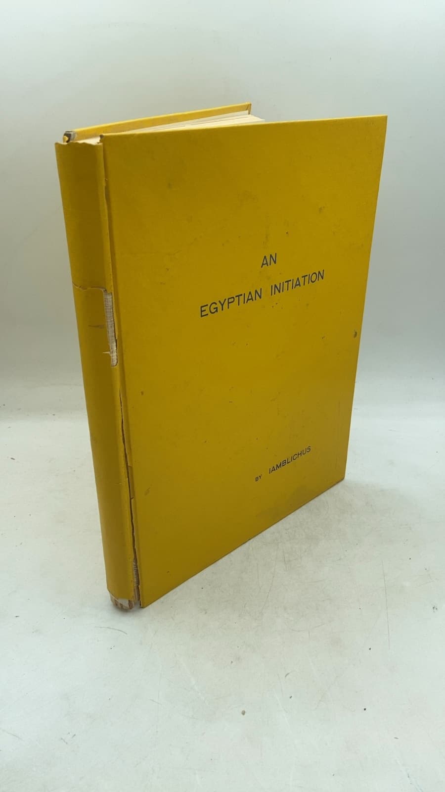 AN Egyptian Initiation by Iamblichus - front cover