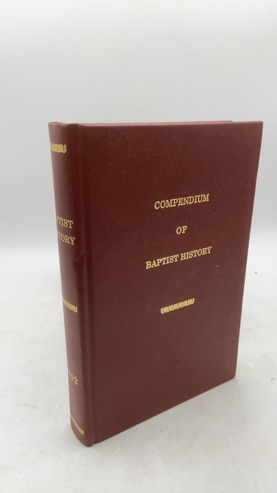 Compendium of Baptist History by J. A. Shackelford - front cover