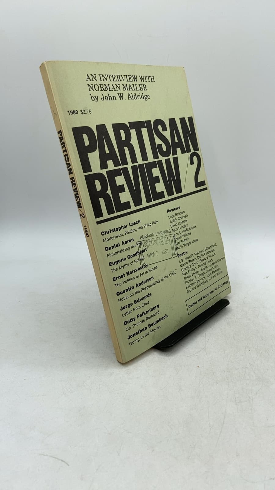 Partisan Review 2, 1980-Volume XLVII Number 2 by William Phillips and Edith Kurzweil (Editors) - front cover