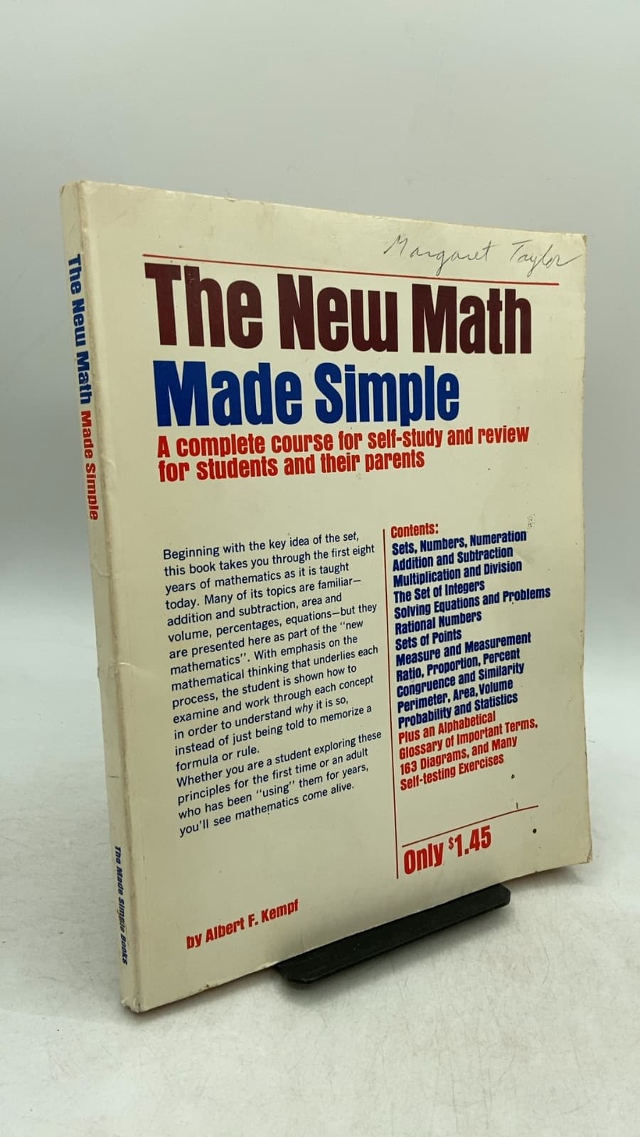 The New Math Made Simple by Albert F. Kempf - front cover
